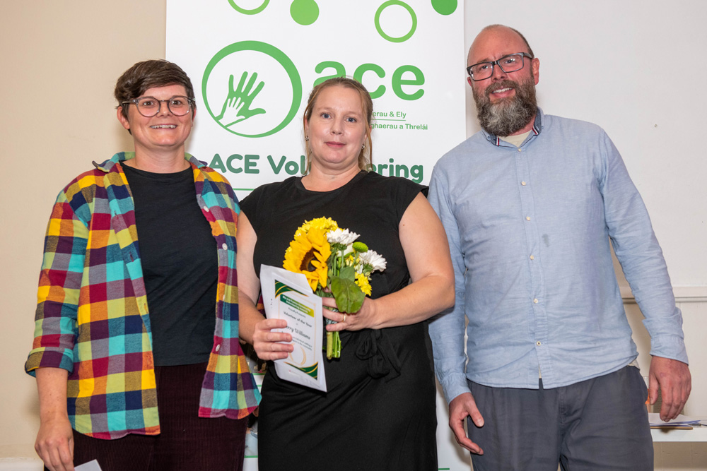 Community Awards - Kerry receiving her award.